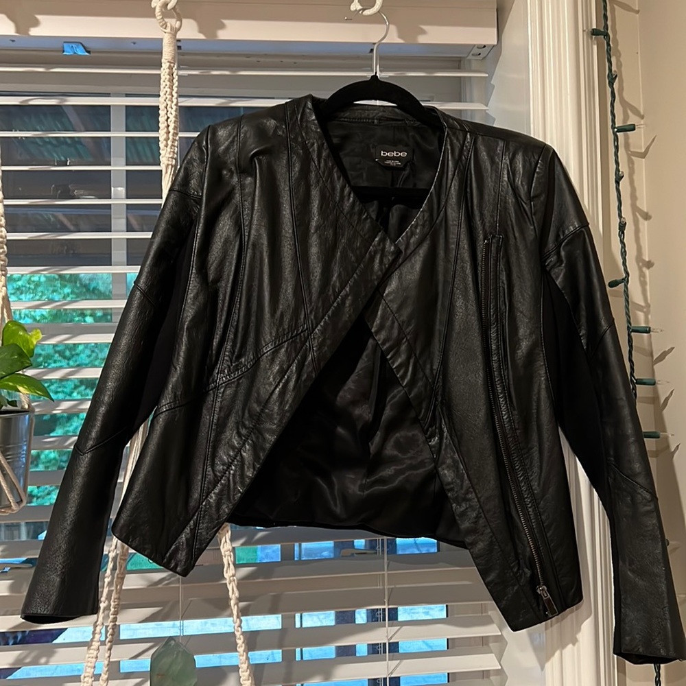 Bebe leather jacket